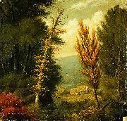unknow artist Autumn Scene oil painting reproduction